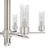 Hunter Gatz 5-Light Brushed Nickel Modern/Contemporary Led Chandelier