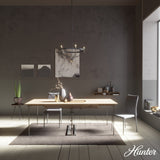 Hunter Merlin 5-Light Satin Brown Industrial Led Chandelier