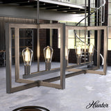 Hunter Woodburn 5-Light Brushed Nickel Modern/Contemporary Led Chandelier