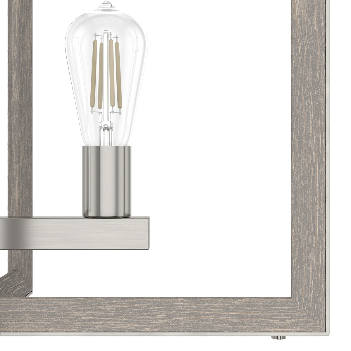 Hunter Woodburn 5-Light Brushed Nickel Modern/Contemporary Led Chandelier
