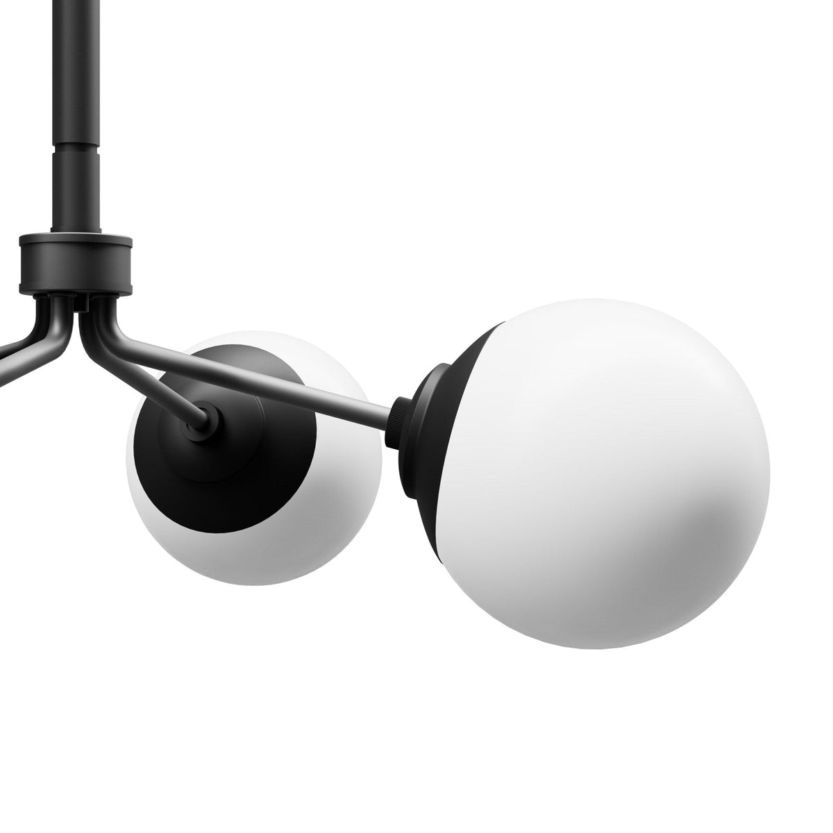 Hunter Hepburn 4-Light Matte Black Modern/Contemporary Led Chandelier