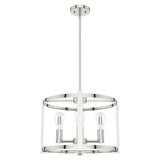 Hunter Astwood 4-Light Polished Nickel Modern/Contemporary Led Bare Bulb Chandelier