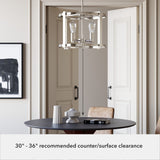 Hunter Astwood 4-Light Polished Nickel Modern/Contemporary Led Bare Bulb Chandelier