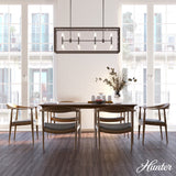 Hunter Felippe 8-Light Matte Copper Modern/Contemporary Led Chandelier