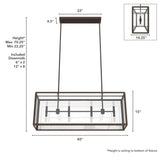 Hunter Felippe 8-Light Matte Copper Modern/Contemporary Led Chandelier