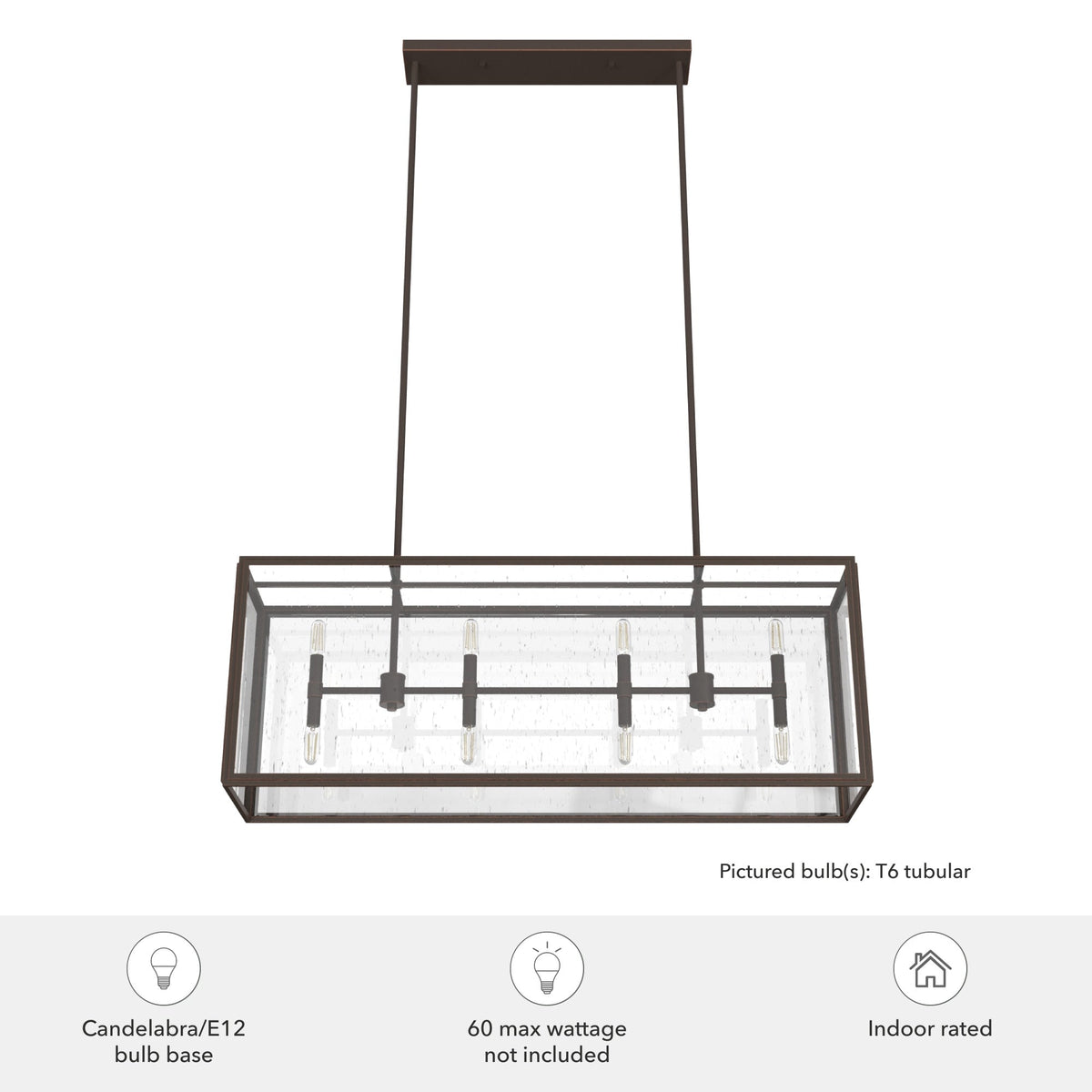 Hunter Felippe 8-Light Matte Copper Modern/Contemporary Led Chandelier