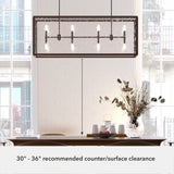 Hunter Felippe 8-Light Matte Copper Modern/Contemporary Led Chandelier