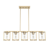 Hunter Astwood 5-Light Satin Gold Glam Led Chandelier