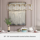 Hunter Astwood 5-Light Satin Gold Glam Led Chandelier