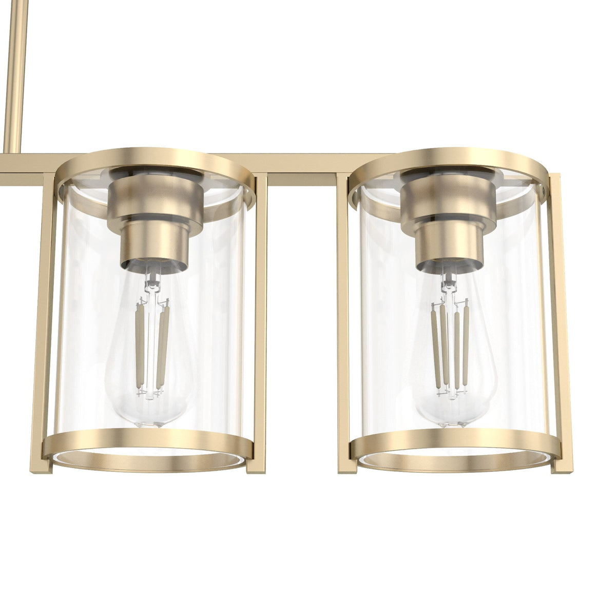Hunter Astwood 5-Light Satin Gold Glam Led Chandelier