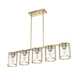 Hunter Astwood 5-Light Satin Gold Glam Led Chandelier