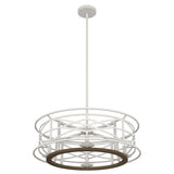 Hunter Langwood 4-Light Matte White Transitional Led Bare Bulb Chandelier