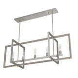 Hunter Woodburn 5-Light Brushed Nickel Modern/Contemporary Led Chandelier