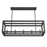 Hunter Squire Manor 5-Light Matte Black Modern/Contemporary Led Chandelier