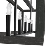 Hunter Squire Manor 5-Light Matte Black Modern/Contemporary Led Chandelier