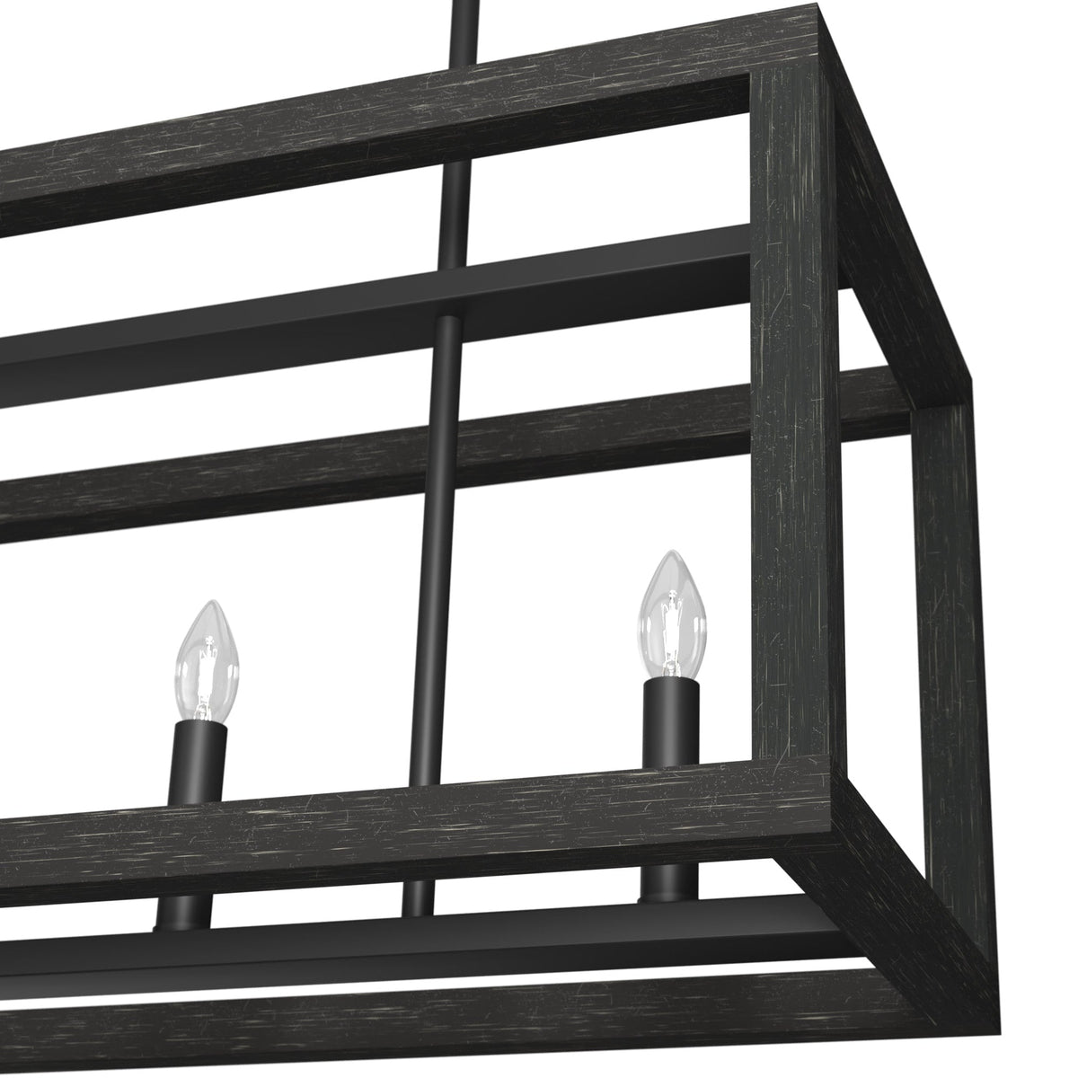 Hunter Squire Manor 5-Light Matte Black Modern/Contemporary Led Chandelier