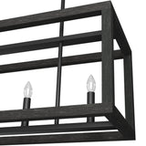 Hunter Squire Manor 5-Light Matte Black Modern/Contemporary Led Chandelier