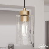 Hunter Hartland 3-Light Alturas Gold Transitional Globe LED Large Hanging