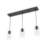 Hunter Hartland 3-Light Noble Bronze Transitional Globe LED Large Hanging