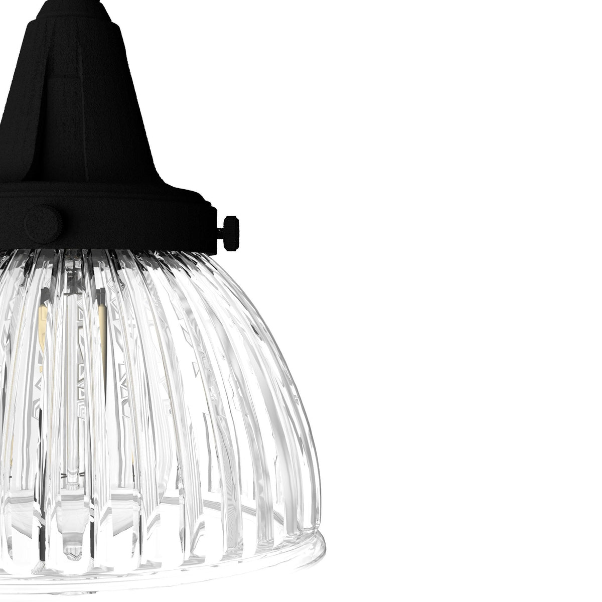Hunter Cypress Grove 3-Light Natural Iron Transitional Clear Glass Tiered LED Mini Hanging