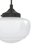 Hunter Saddle Creek 3-Light Noble Bronze Transitional Opal Glass Linear LED Large Hanging