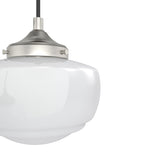 Hunter Saddle Creek 3-Light Brushed Nickel Transitional Opal Glass LED Small Hanging