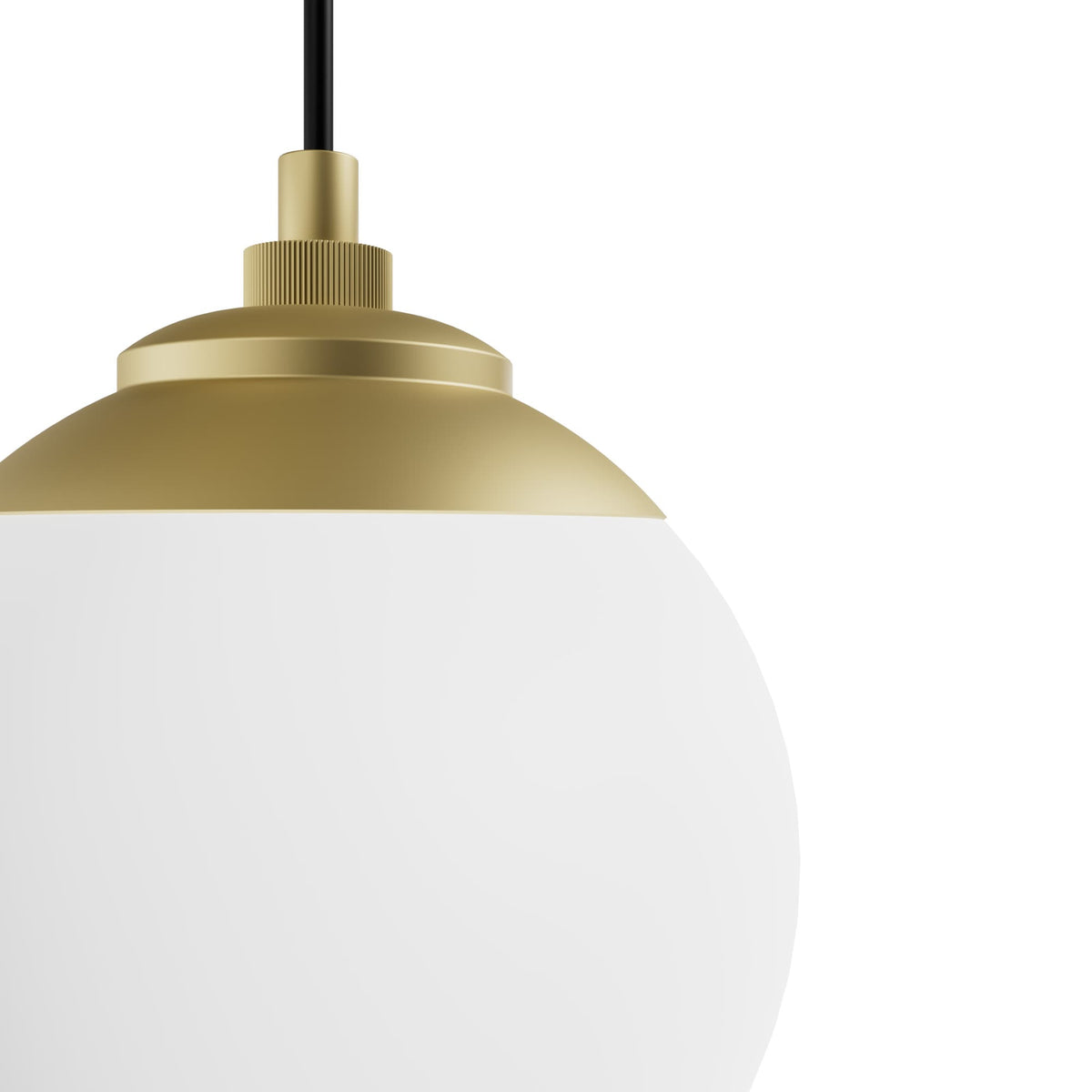 Hunter Hepburn 3-Light Painted Modern Brass Mid-century Globe LED Mini Hanging