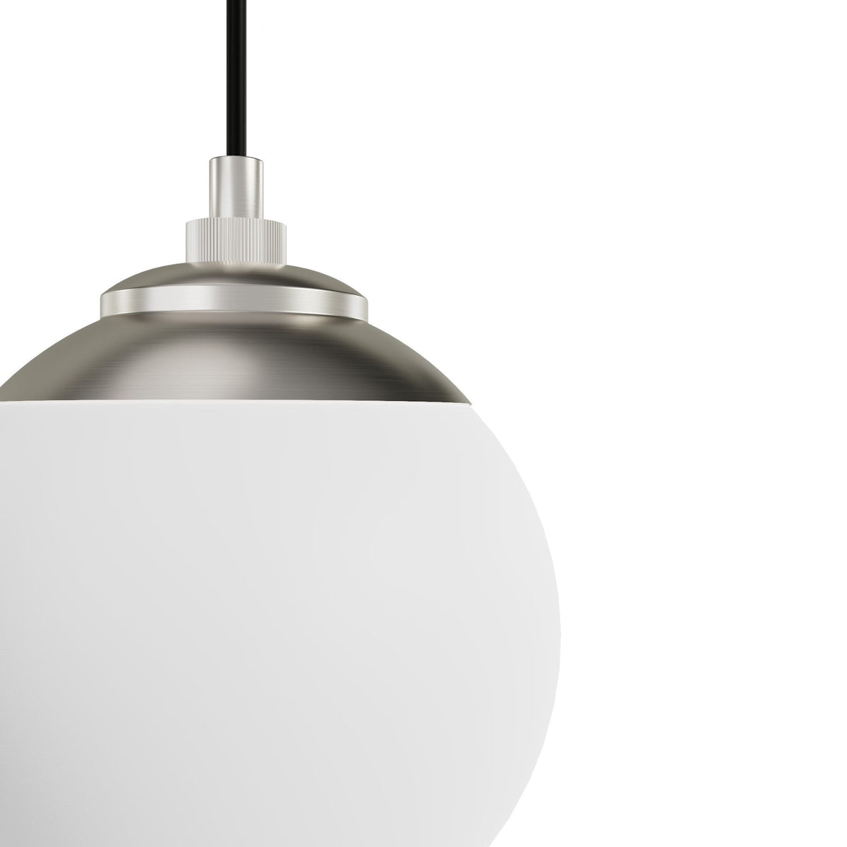 Hunter Hepburn 3-Light Brushed Nickel Mid-century Globe LED Mini Hanging