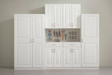 Estate 23.75-in W x 70.375-in H Wood Composite White Wall-mount Utility Storage Cabinet
