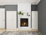 Estate 23.75-in W x 70.375-in H Wood Composite White Wall-mount Utility Storage Cabinet