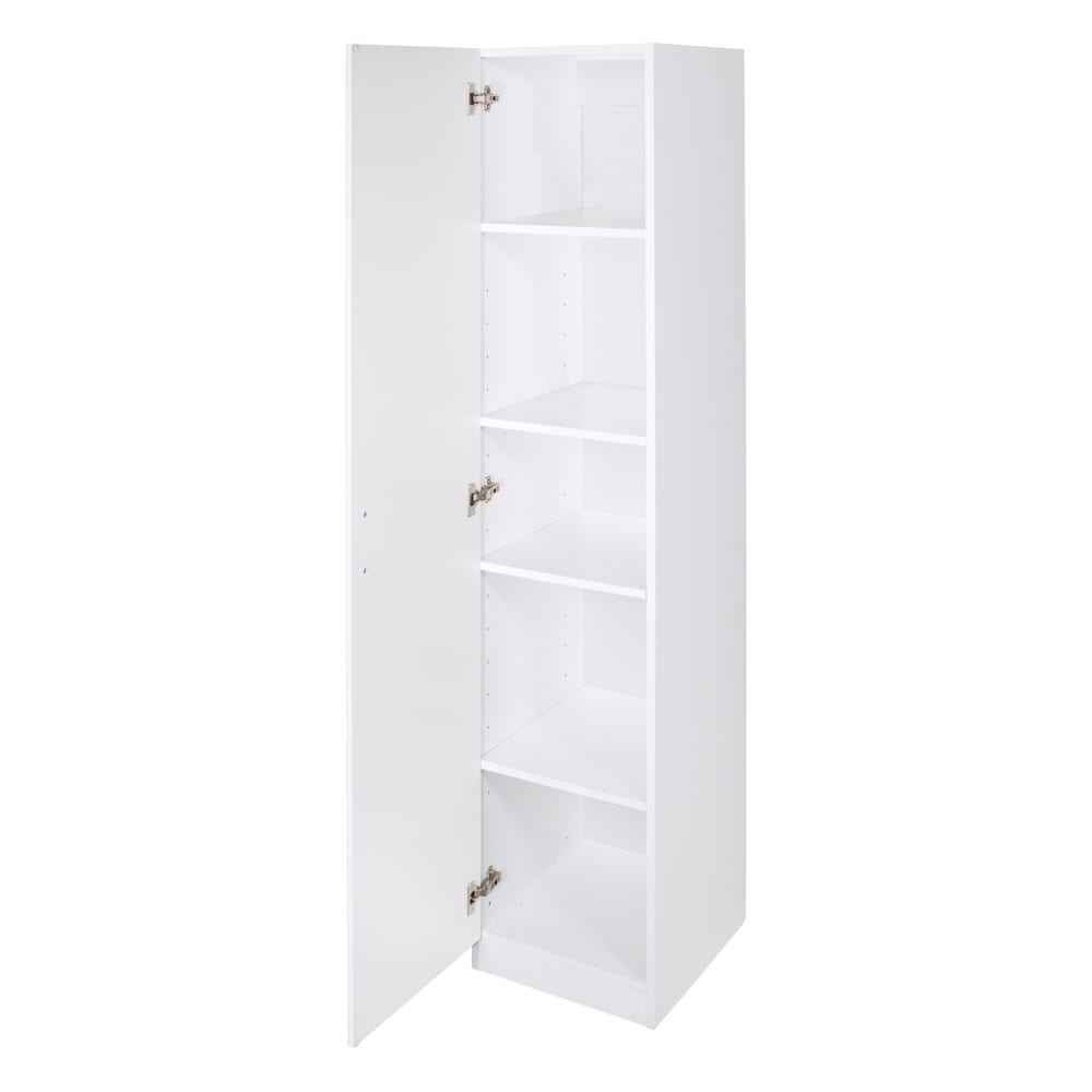 Estate 15-in W x 70.375-in H Wood Composite White Wall-mount Utility Storage Cabinet