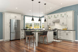 allen + roth Pattingham 24-in W x 42.125-in H x 12-in D Harbor Diagonal Corner Wall Fully Assembled Cabinet (Raised Panel Square Style)