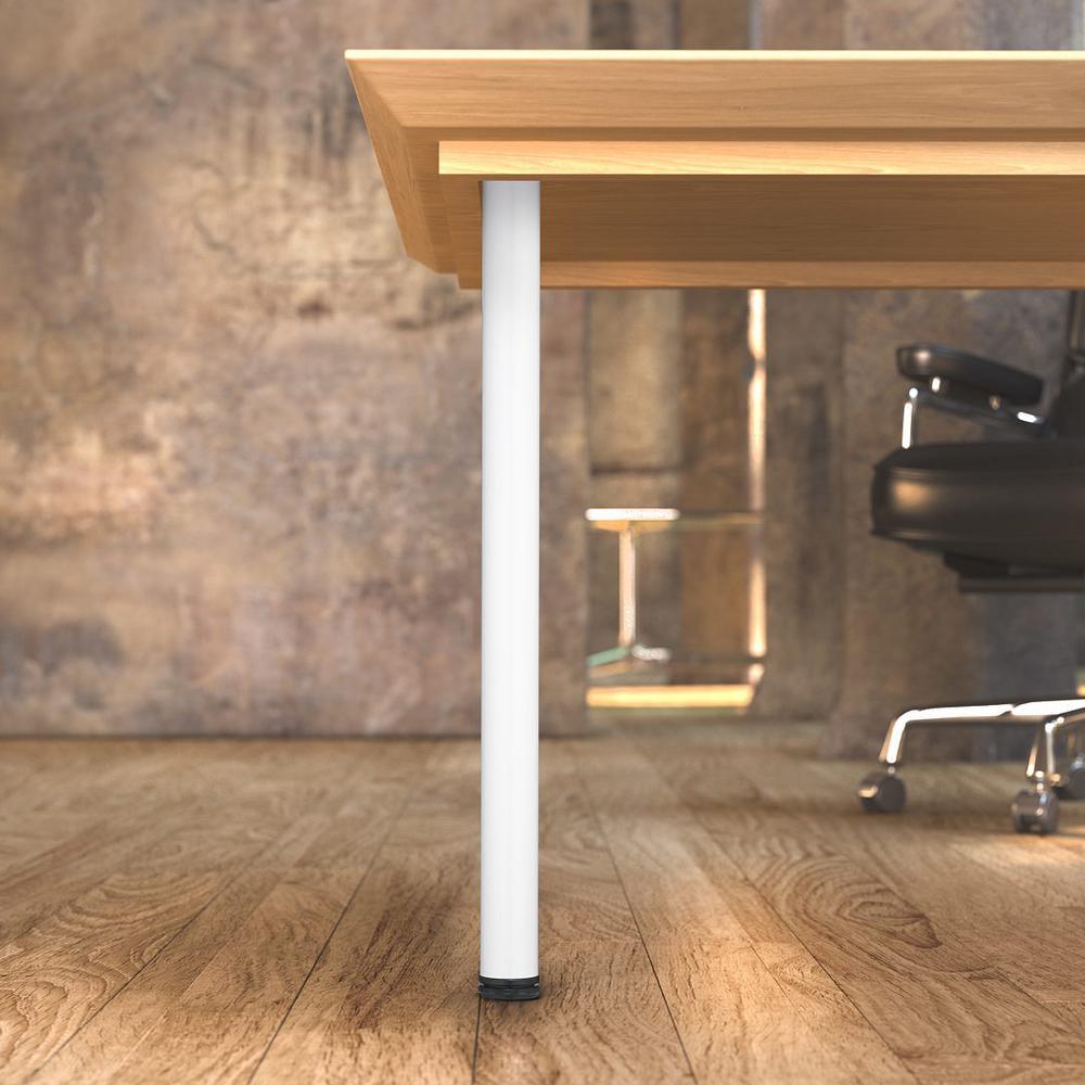 34-1/4 in. White Metal Round Adjustable Leg - Super Arbor