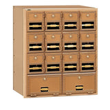 2000 Series Brass Rear Loading Mailbox with 30 Doors - Super Arbor