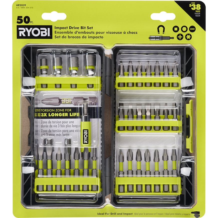 RYOBI Impact Rated Driving Kit (50-Piece)