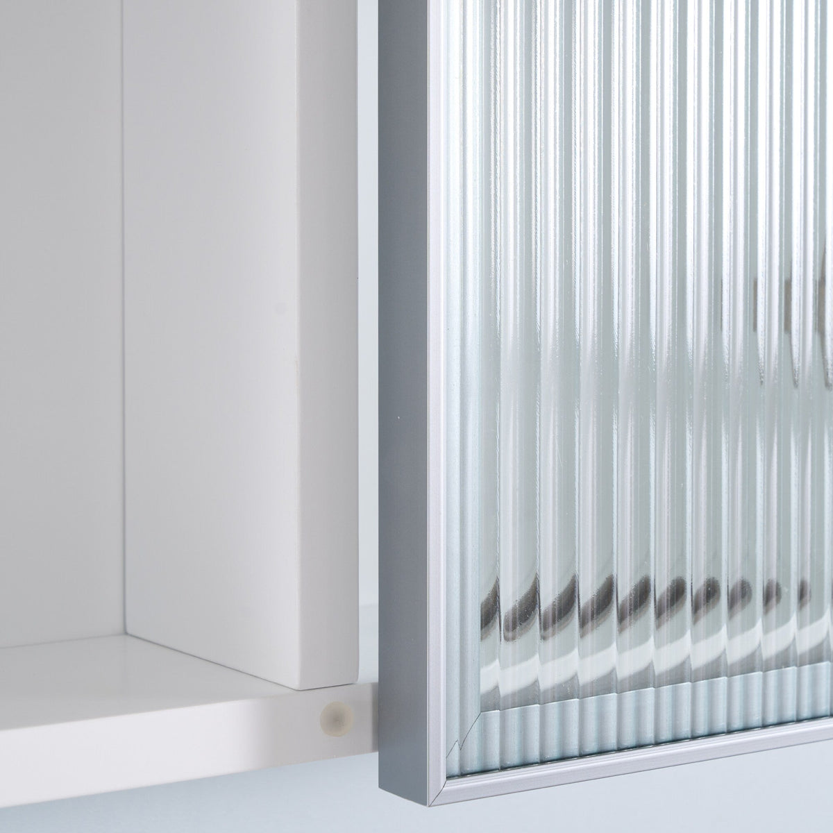 WELLFOR FLORA Solid Wood 30-in x 28-in Lighted LED Surface Mount White Mirrored Soft Close Medicine Cabinet