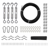 VEVOR 164-ft Silver Stainless Steel Cable Hardware Kit