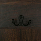 SINOFURN Coastal 47.2-in Brown Wood Hall Tree