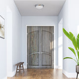 Project Source 13-in Brushed Nickel Traditional Flush Mount Light, Integrated LED, 3000K, Dimmable