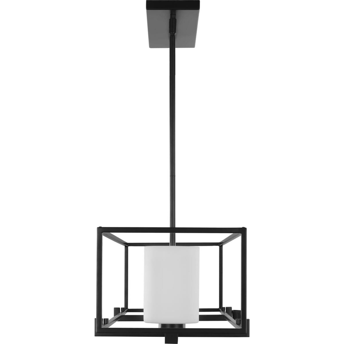 Progress Lighting Chadwick 3-Light Black Traditional Etched Glass Linear Large Hanging Kitchen Island Light