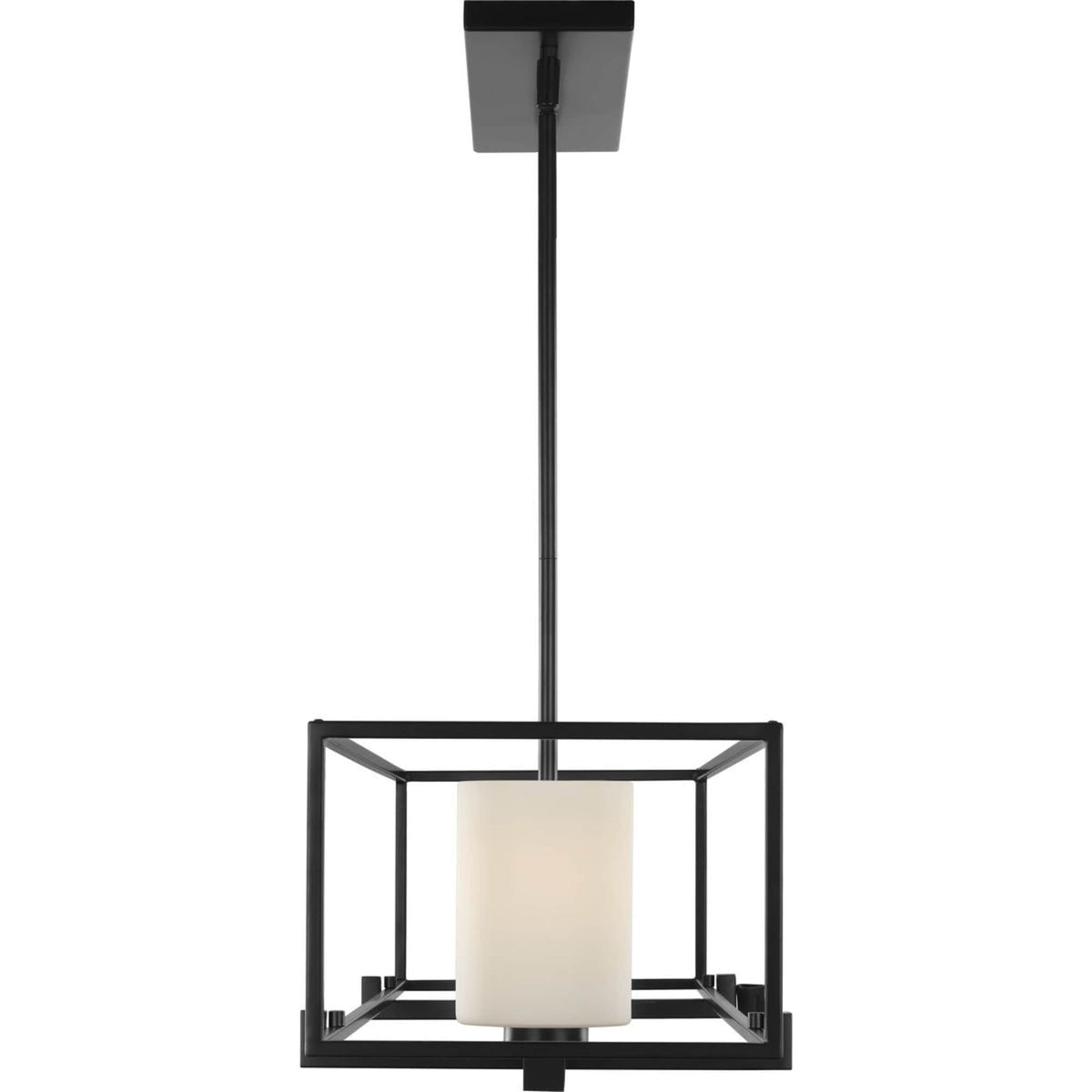 Progress Lighting Chadwick 3-Light Black Traditional Etched Glass Linear Large Hanging Kitchen Island Light