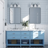Project Source Wynfield 3-Light Brushed Nickel Traditional Vanity Light, 18.86-in Width