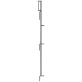 YARDLINK 3-ft H x 1-1/2-in W Powder-coated Galvanized Steel Decorative Metal No Dig Garden Fence Post