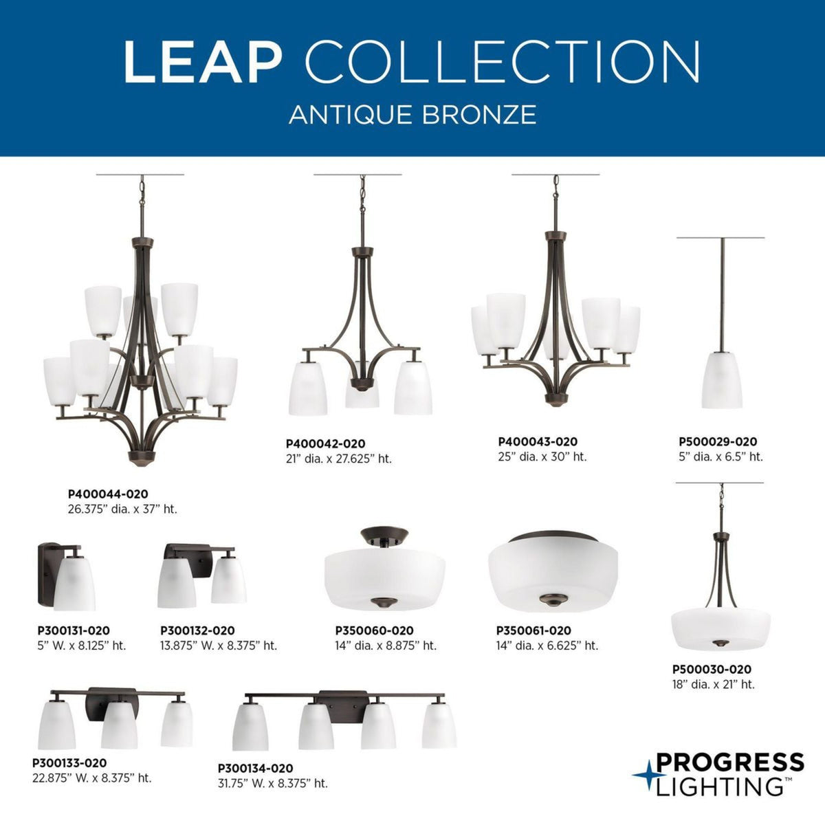 Progress Lighting Leap 9-Light Brushed Nickel Transitional Chandelier