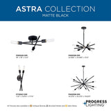 Progress Lighting Astra 6-Light Antique Bronze Modern/Contemporary Chandelier