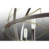 Progress Lighting Brandywine 6-Light Antique Bronze Transitional Globe Large Hanging Pendant Light