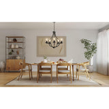 Progress Lighting Lassiter 5-Light Matte Black Traditional Chandelier