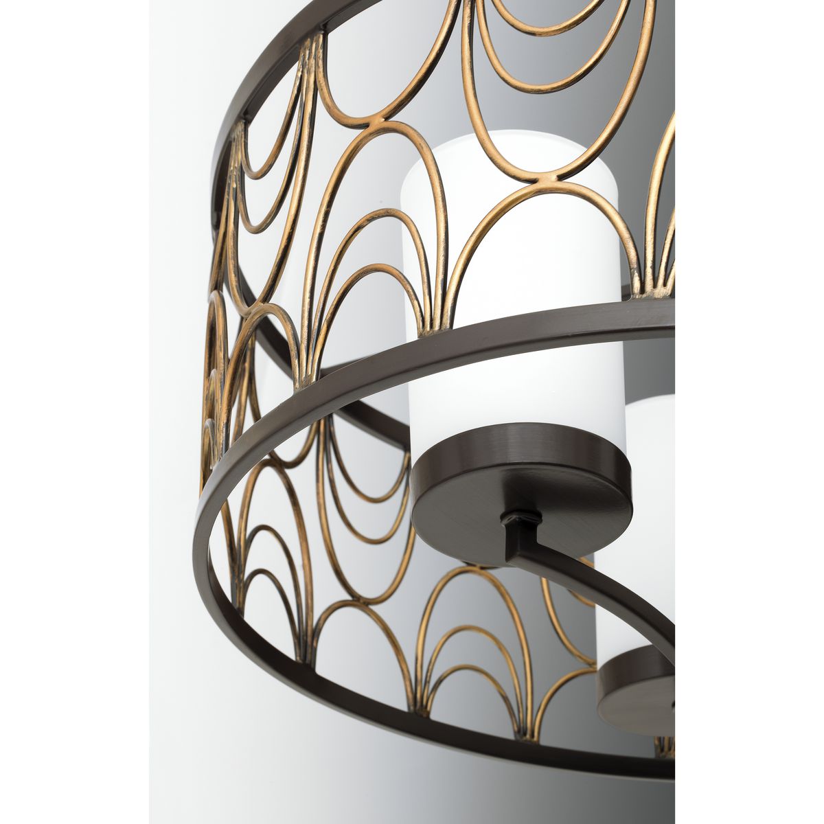 Progress Lighting Cirrine 3-Light Antique Bronze Transitional Chandelier