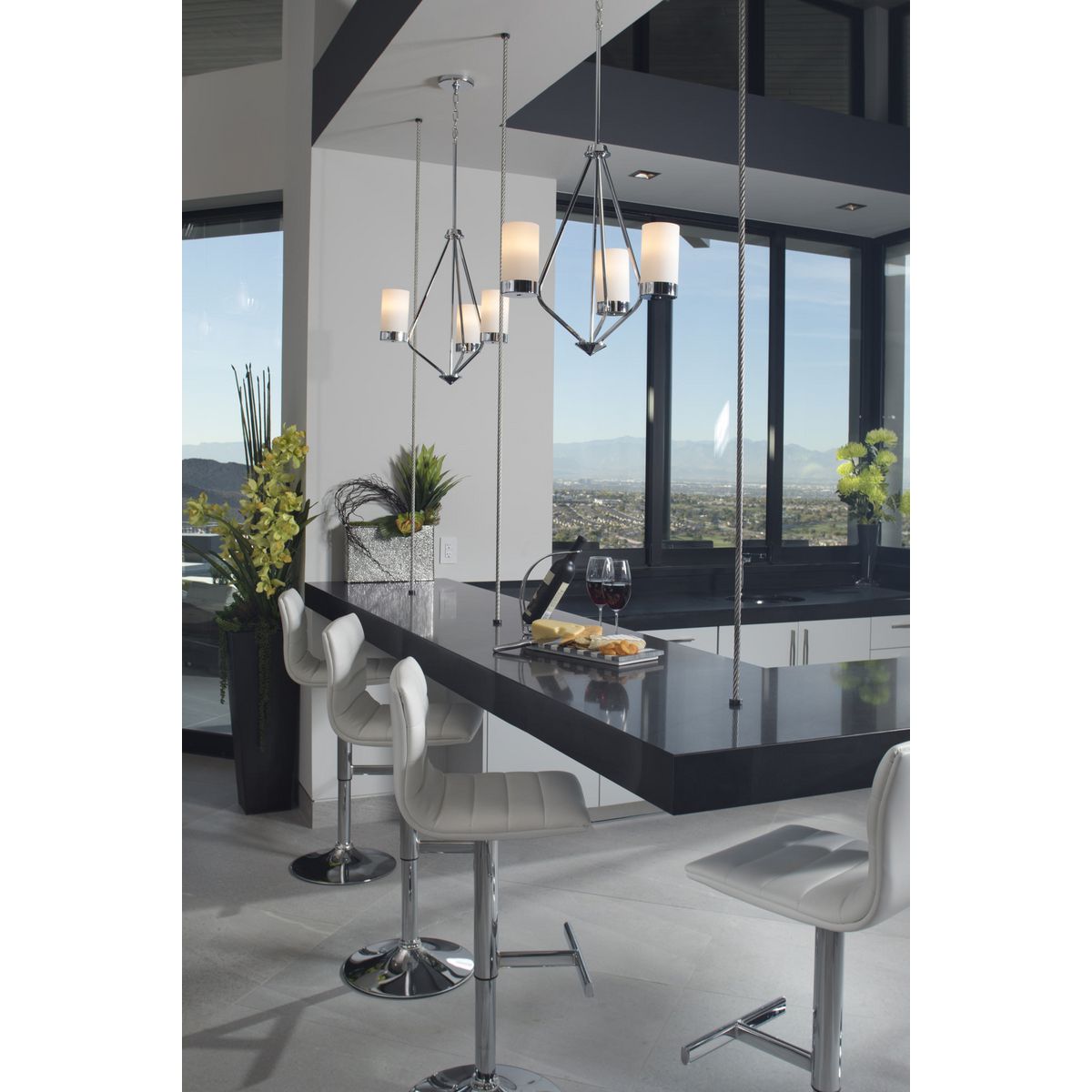 Progress Lighting Elevate 3-Light Polished Chrome Modern/Contemporary Chandelier