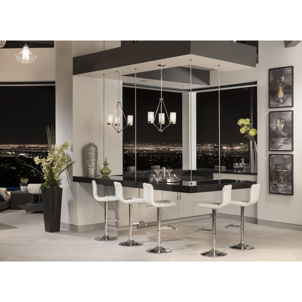 Progress Lighting Elevate 3-Light Polished Chrome Modern/Contemporary Chandelier